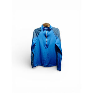 Energy Zone Women's Blue Heathered Quarter-Zip Pullover - Size L - JC453